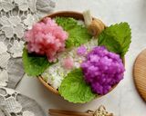 大根で作る紫陽花弁当作り方4写真