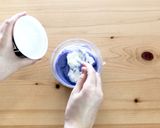 涼しい青色！ヨーグルトアイスケーキ作り方5写真