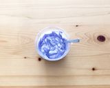 涼しい青色！ヨーグルトアイスケーキ作り方6写真