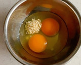 ほうれん草と卵の中華風炒めもの作り方3写真