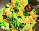 ほうれん草と卵の中華風炒めもの作り方7写真