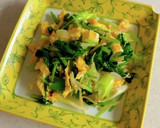 ほうれん草と卵の中華風炒めもの作り方8写真
