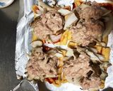 油揚げのきのことツナのヘルシーピザ風作り方5写真