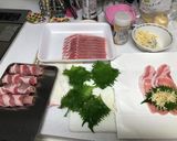 豚の薄切りシソチーズ巻き作り方1写真