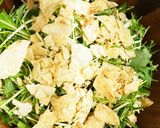 水菜とカニカマとポテトチップスのサラダ作り方3写真