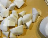 カブとタラコの薄味煮作り方1写真