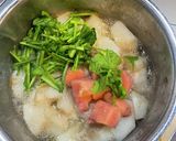 カブとタラコの薄味煮作り方4写真