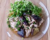 薬味たっぷり♪豚バラと茄子のさっぱり煮作り方5写真