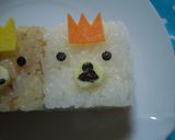 ★キューブでキャラ弁(≖益≖)♡★作り方3写真