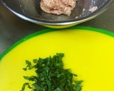 たくさんの大葉とチーズの照り焼きつくね作り方1写真