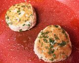 たくさんの大葉とチーズの照り焼きつくね作り方3写真