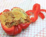 お手軽料理〜キヌア詰めピーマン作り方5写真