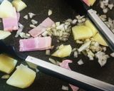 じゃが芋とベーコンのクリームパスタ作り方3写真