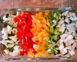フライパンで簡単♡餃子の皮で夏野菜ピザ作り方1写真