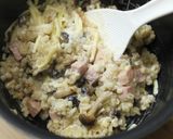 チーズが濃厚！もち麦のクリームリゾット作り方3写真