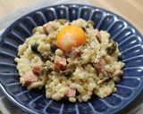 チーズが濃厚！もち麦のクリームリゾット作り方4写真