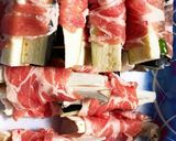 しゃぶ肉で野菜巻き焼き　色々ソースも！作り方1写真