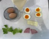 本当のたまごサンド〜ハムチーズ作り方1写真