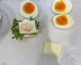 本当のたまごサンド〜ハムチーズ作り方3写真