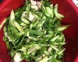 きゅうりと蒸し鶏の胡麻ドレ大葉サラダ作り方3写真