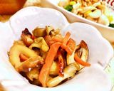 【激簡単】人参とキノコのバターきんぴら作り方4写真