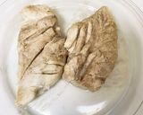 蒸し鶏と胡瓜の中華風ごまだれ☆作り方2写真
