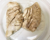 蒸し鶏と胡瓜の中華風ごまだれ☆作り方2写真