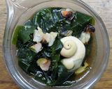 活サザエとわかめの酢の物作り方5写真