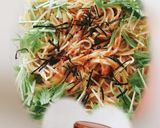 ツナとなめ茸のホットナッツ旨辛パスタ☆作り方7写真