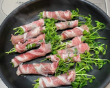 豆苗とえのきの肉巻き☆ポン酢と黒コショウ作り方4写真