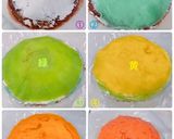 レインボー☆ミルクレープ☆ケーキ作り方10写真