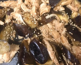 お弁当用☆鶏ささみとナスの味噌炒め作り方5写真