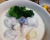 肉団子と濃厚チーズのシチュー仕立て*･作り方12写真