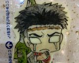 悲鳴嶼行冥　鬼滅の刃　キャラ弁オブアート作り方4写真