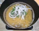 桜えび醤で冷凍アスパラと新玉ねぎのパスタ作り方4写真