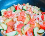 ズッキーニとトマトの味噌パスタ♡作り方4写真