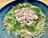 簡単もやしとチキンと香草の和え物サラダ作り方5写真