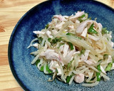 簡単もやしとチキンと香草の和え物サラダ作り方6写真