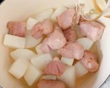 大根と豚ロース肉の煮もの作り方6写真