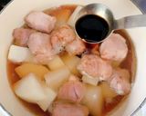 大根と豚ロース肉の煮もの作り方7写真