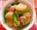 大根と豚ロース肉の煮もの作り方9写真
