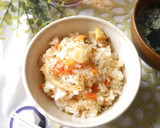 炊飯器で♪トマトと帆立のピラフ作り方4写真
