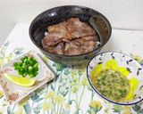 ネギ塩レモン豚丼作り方6写真