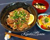 ネギ塩レモン豚丼作り方7写真
