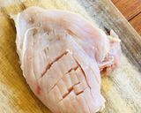 しっとり♡鶏胸肉のウスターソースマリネ焼作り方1写真