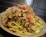 ソース、めんつゆ焼うどん(✩≧↺≦✩))作り方3写真