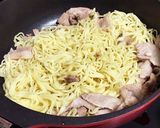 ランチ♡もやし&水菜たっぷり焼きそば作り方1写真