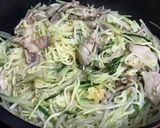 ランチ♡もやし&水菜たっぷり焼きそば作り方5写真