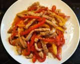 豚肉のパプリカ炒め 豆苗載せ作り方3写真