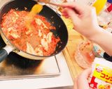トマトと卵の黒胡椒パスタ極UMAMI美人作り方6写真